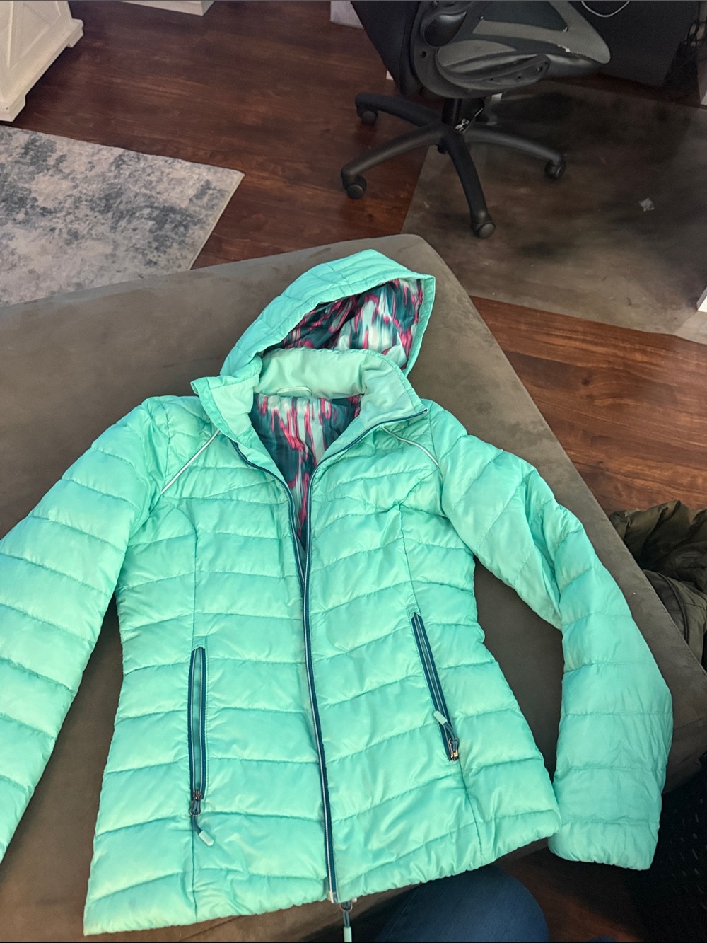 Spyder Lightweight Hooded Jacket in Mint